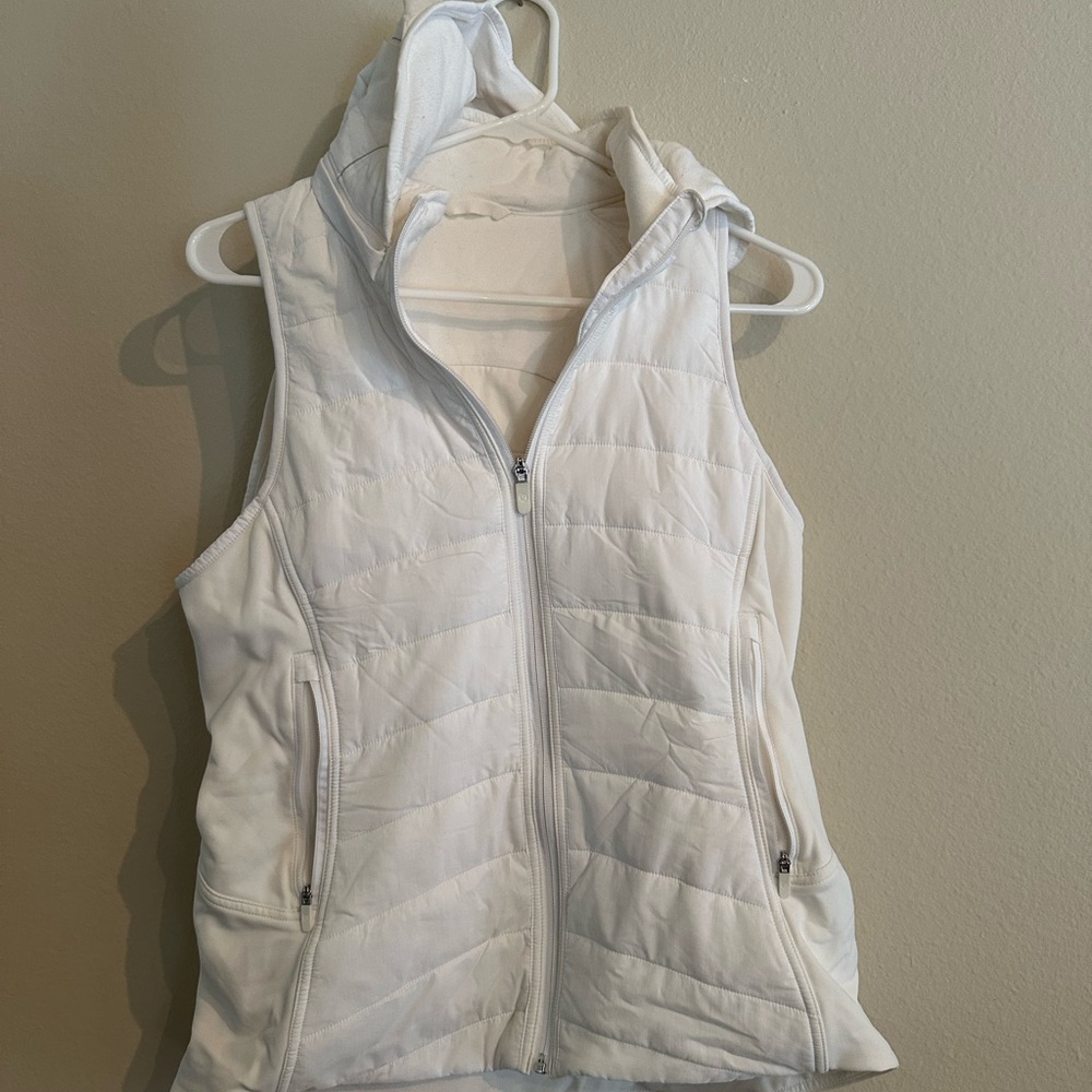 Lululemon Women's White Quilted Vest